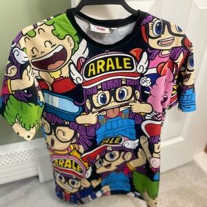 Dr slump anime all over print T-Shirt - Multicolor